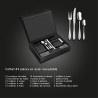 MENAGERE MIROIR 84 PIECES DANS COFFRET NOIR MENAGERE MIROIR 84 PIECES DANS COFFRET NOIR